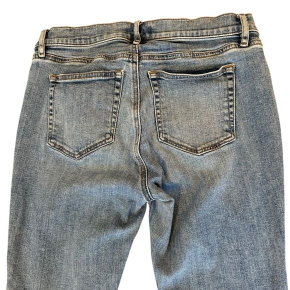 Loft Skinny Ankle Jeans Asymmetrical Hem Womens Size 4 Petite - Picture 3 of 9